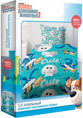 Комплект постельного белья «Снежок» (1,5-спальный, поплин, 1 наволочка 50×70) - Фото 1