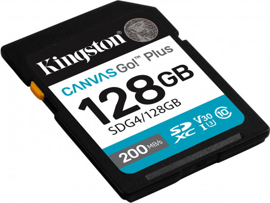 Карта памяти SD Class 10 U3 Kingston SDG4/128GB