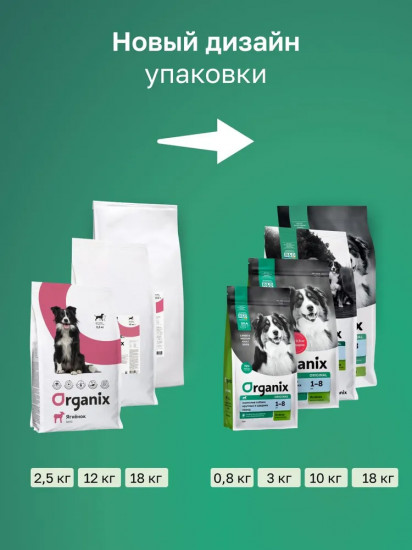 Корм для взрослых собак крупных и средних пород сухой с ягнёнком, фруктами и овощами