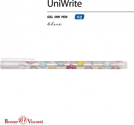Ручка гелевая UniWrite со стираемыми чернилами «Сладкое настроение»