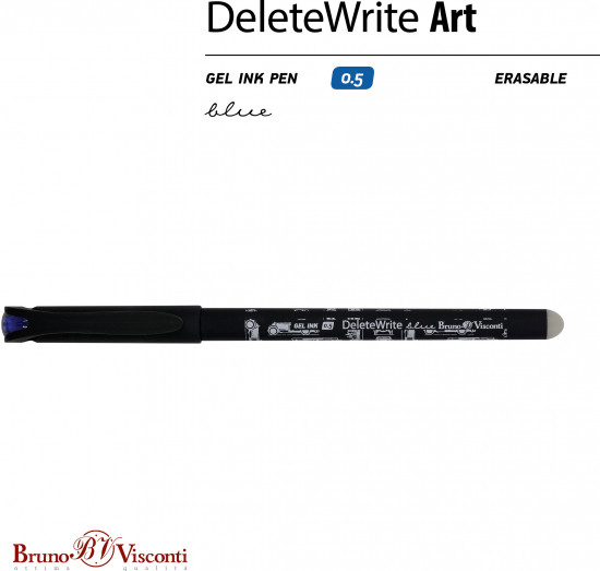 Ручка гелевая со стираемыми чернилами DeleteWrite «Blueprint. Автомобиль»