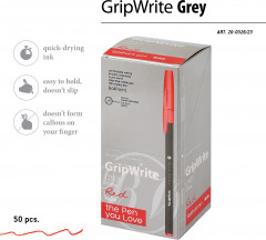 Ручка шариковая «GripWrite Grey» - Фото 1