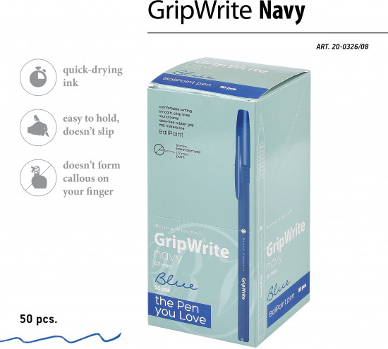 Ручка шариковая GripWrite Navy