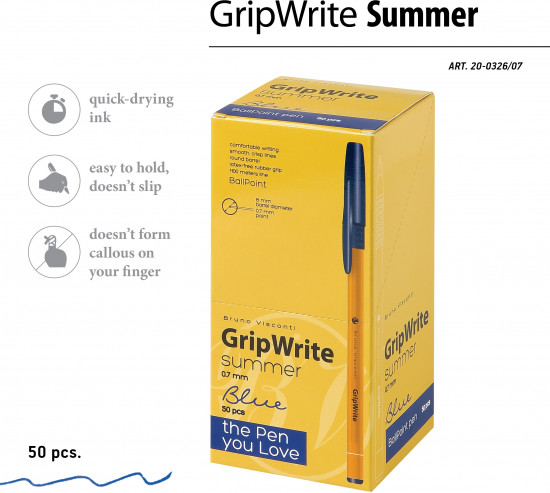 Ручка шариковая GripWrite Summer