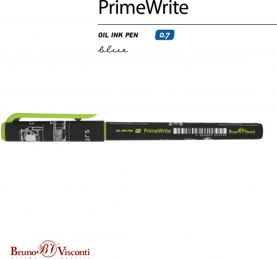 Ручка шариковая PrimeWrite со стираемыми чернилами «Blueprint. Автомобиль»