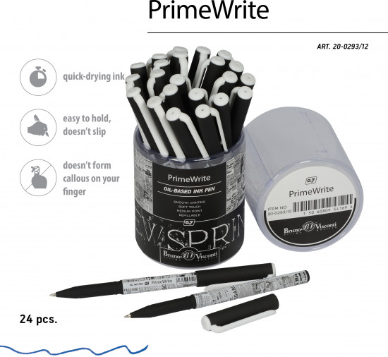 Ручка шариковая PrimeWrite со стираемыми чернилами «Газета-4»