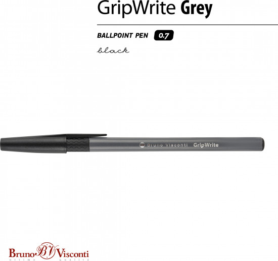 Ручка шариковая GripWrite Grey