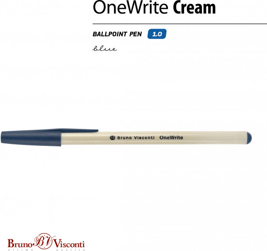 Ручка шариковая OneWrite Cream
