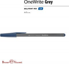 Ручка шариковая OneWrite Grey - Фото 3