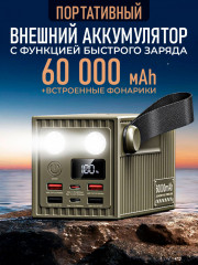Внешний аккумулятор Power Bank 60000 mAh - Фото 8