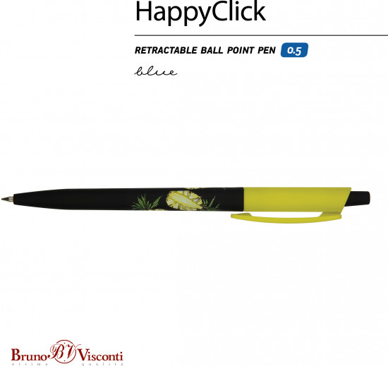 Ручка шариковая автоматическая HappyClick со стираемыми чернилами «Fresh and fruity. Ананас»
