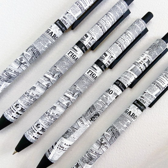 Ручка шариковая автоматическая ArtClick «Газета»