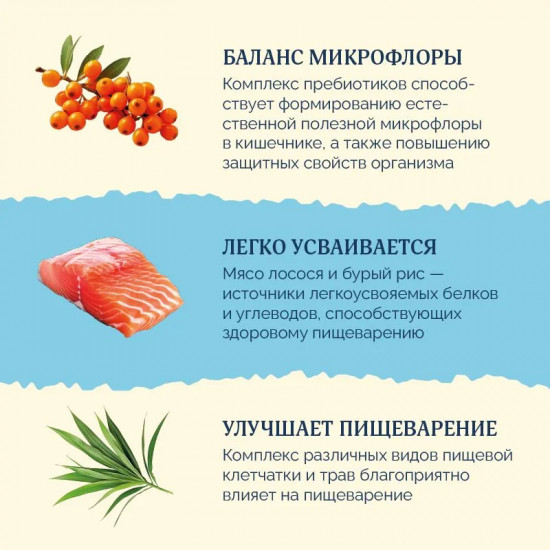 Корм для взрослых собак с чувствительным пищеварением сухой с лососем и бурым рисом