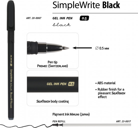 Набор ручек «Simplewrite Black»