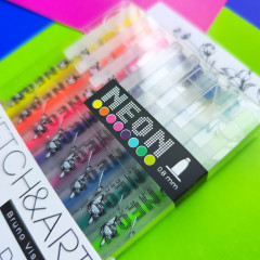 Набор ручек «SketchandArt Uni Write. Neon» - Фото 5