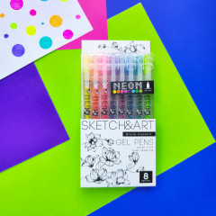 Набор ручек «SketchandArt Uni Write. Neon» - Фото 8