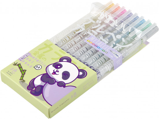 Набор ручек «UniWrite Metallic. Kawaii animals»