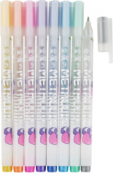 Набор ручек «UniWrite Metallic. Kawaii animals»