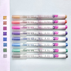 Набор ручек «UniWrite Metallic. Kawaii animals» - Фото 7