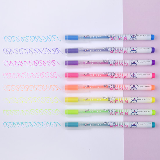 Набор ручек «UniWrite Neon. Kawaii animals»