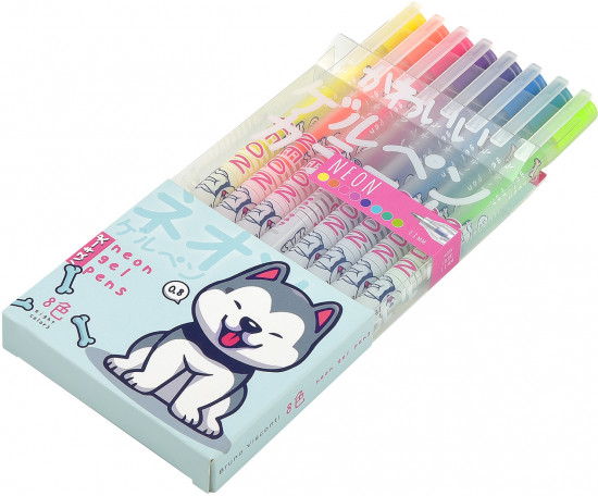 Набор ручек «UniWrite Neon. Kawaii animals»
