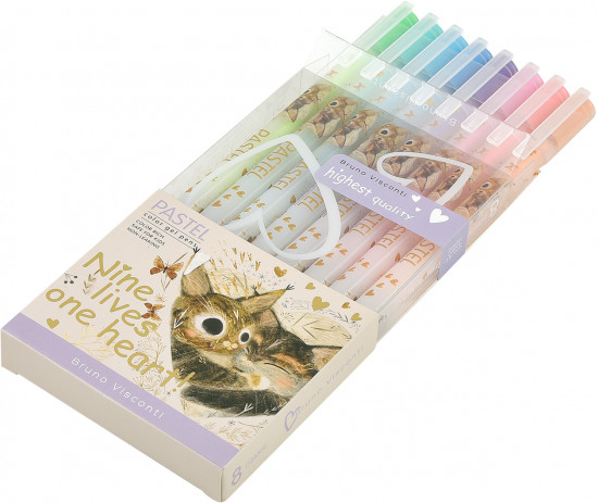 Набор ручек «UniWrite Pastels Котики приносят счастье»