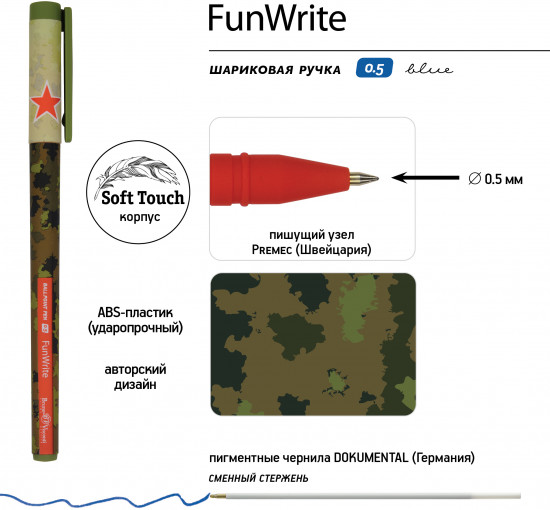Набор ручек «Funwrite. Милитари»