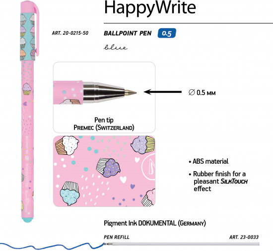 Набор ручек «Happywrite. My Sweet. Капкейки»