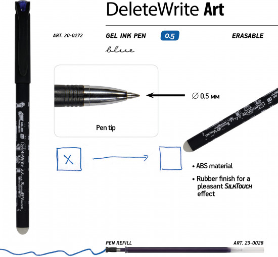 Набор ручек «Deletewrite Art. Blueprint. Автомобиль»