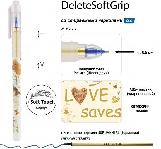 Набор ручек «Deletesoftgrip»