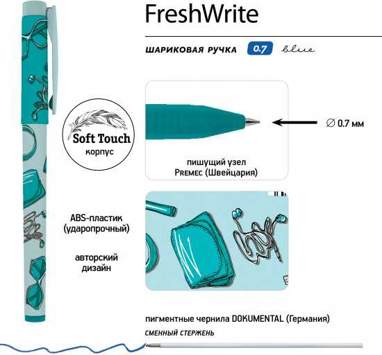 Набор «Freshwrite. HappyGraphix Jumbo. Life style. Mint dream»