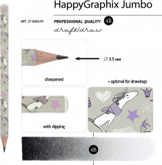 Набор «Freshwrite. HappyGraphix Jumbo. Девочка и единорог. Птички» - Фото 4