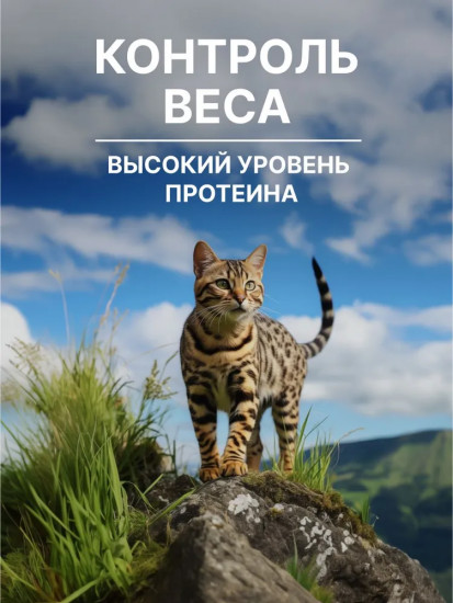 Корм стерилизованных кошек и котят сухой с мясом индейки и овощами