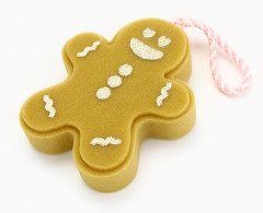 Мочалка для тела в форме рождественского пряника - Фото 3