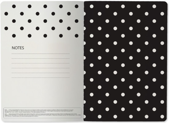 Тетрадь общая «Black polkadot»