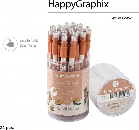 Карандаш механический «HappyGraphix. Red панды»