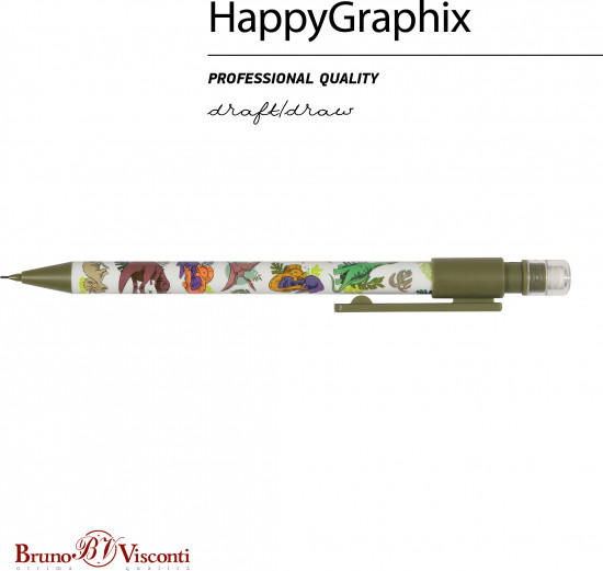 Карандаш механический «HappyGraphix. Динозавры»