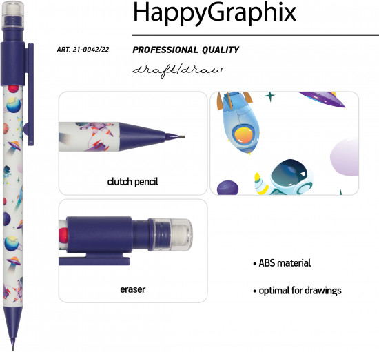 Карандаш механический «HappyGraphix. Космос»