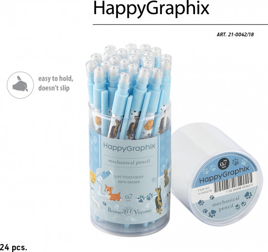 Карандаш механический «HappyGraphix. Собаки»