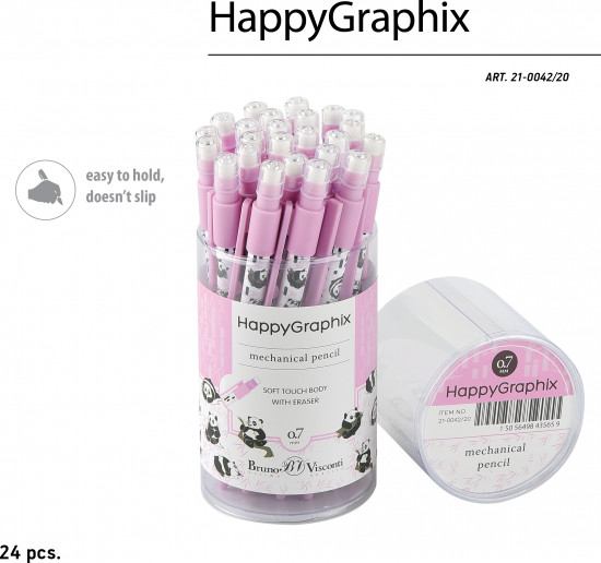 Карандаш механический «HappyGraphiх. Панды»