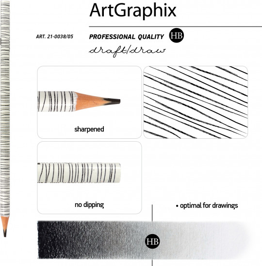 Набор карандашей чернографитовых «ArtGraphix. Березки»