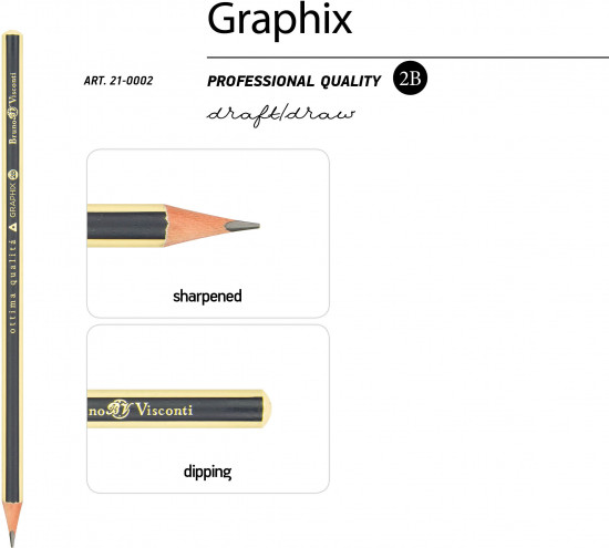 Набор карандашей чернографитовых «Graphix»