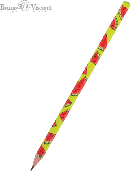 Набор карандашей чернографитовых «HappyGraphix. Fresh and fruity. Арбуз»