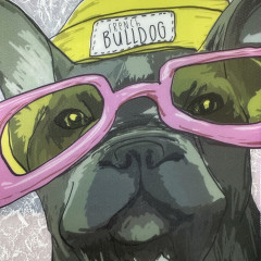 Папка-портфель на молнии «Псы на стиле. Бульдог» - Фото 4