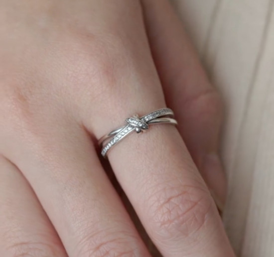 Серебряное кольцо «Узел»