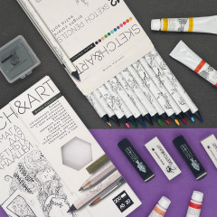 Набор бумаги для цветных карандашей «SketchandArt» - Фото 1