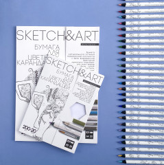 Набор бумаги для цветных карандашей «SketchandArt» - Фото 4