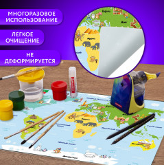 Покрытие настольное «Кот-энтузиаст изучает мир» - Фото 7