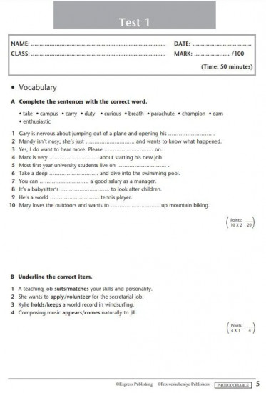 Английский язык. 7 класс. Starlight. Test Booklet