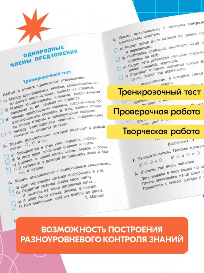 Проверочные и контрольные работы по русскому языку. 4 класс